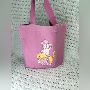 Medium Tote Bag: Cowgirl Cutie
